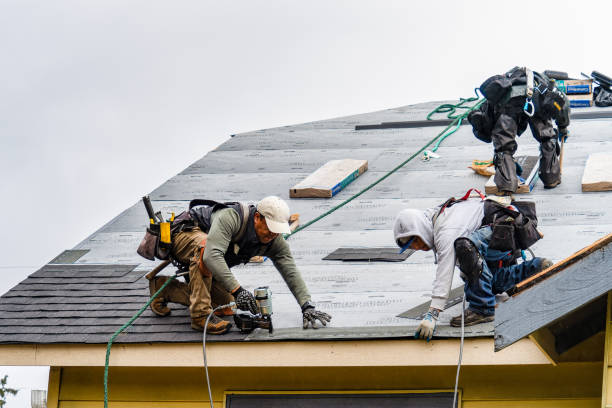 Professional Roof Installation technician working in East Springfield, OH